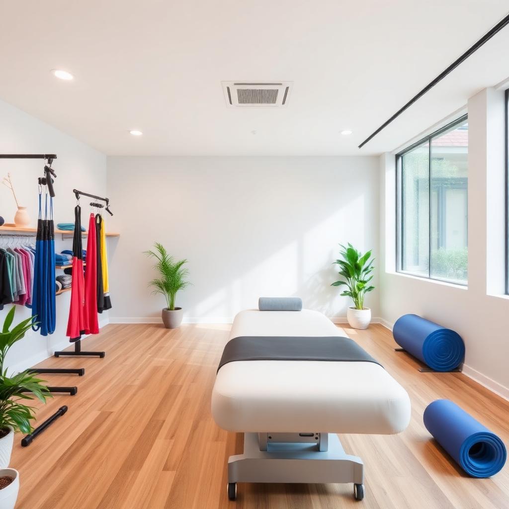 Invicta Health & Performance physiotherapy clinic room inside JWC Health & Fitness, Holmes Chapel